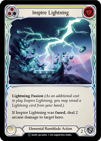 Inspire Lightning (Yellow) [U-ELE089] (Tales of Aria Unlimited)  Unlimited Normal