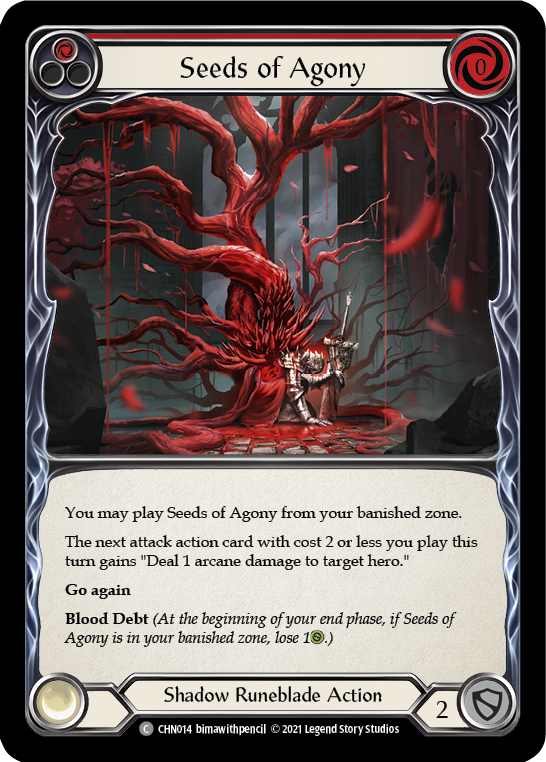 Seeds of Agony [CHN014] (Monarch Chane Blitz Deck)