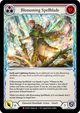Blossoming Spellblade [ELE064] (Tales of Aria)  1st Edition Normal