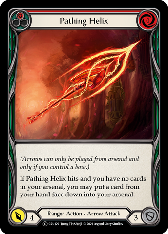 Pathing Helix (Red) [U-CRU129] (Crucible of War Unlimited)  Unlimited Rainbow Foil