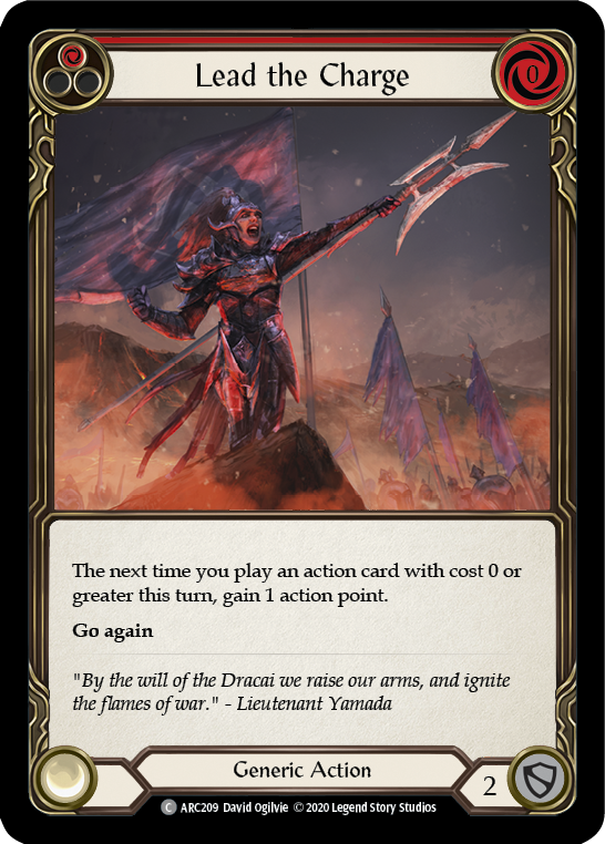 Lead the Charge (Red) [U-ARC209] (Arcane Rising Unlimited)  Unlimited Rainbow Foil