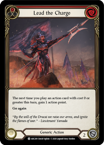 Lead the Charge (Red) [U-ARC209] (Arcane Rising Unlimited)  Unlimited Rainbow Foil