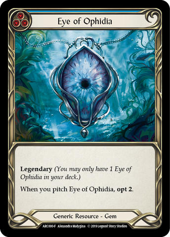 Eye of Ophidia [ARC000-F] (Arcane Rising)  1st Edition Cold Foil
