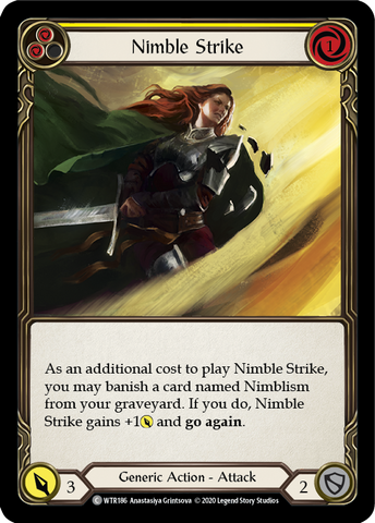 Nimble Strike (Yellow) [U-WTR186] (Welcome to Rathe Unlimited)  Unlimited Rainbow Foil
