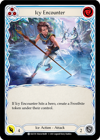 Icy Encounter (Blue) [ELE159] (Tales of Aria)  1st Edition Normal