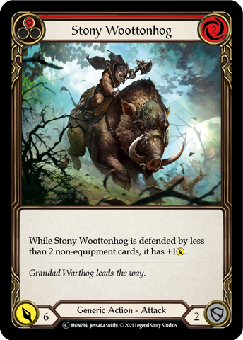 Stony Woottonhog (Red) [U-MON284] (Monarch Unlimited)  Unlimited Normal