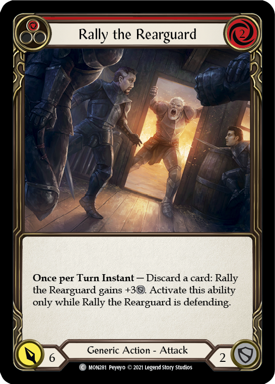 Rally the Rearguard (Red) [MON281] (Monarch)  1st Edition Normal