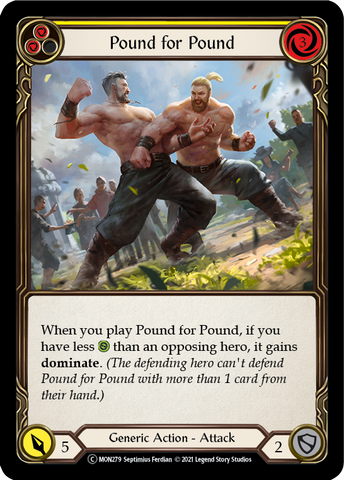 Pound for Pound (Yellow) [U-MON279-RF] (Monarch Unlimited)  Unlimited Rainbow Foil