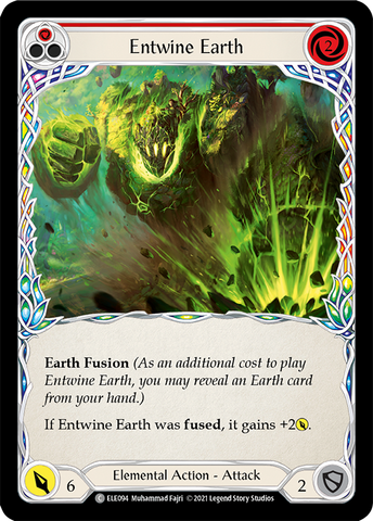 Entwine Earth (Red) [ELE094] (Tales of Aria)  1st Edition Rainbow Foil