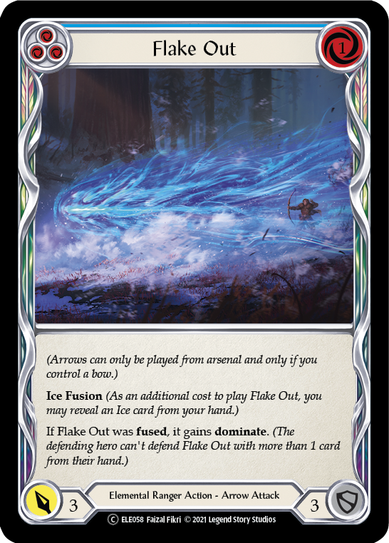 Flake Out (Blue) [U-ELE058] (Tales of Aria Unlimited)  Unlimited Normal