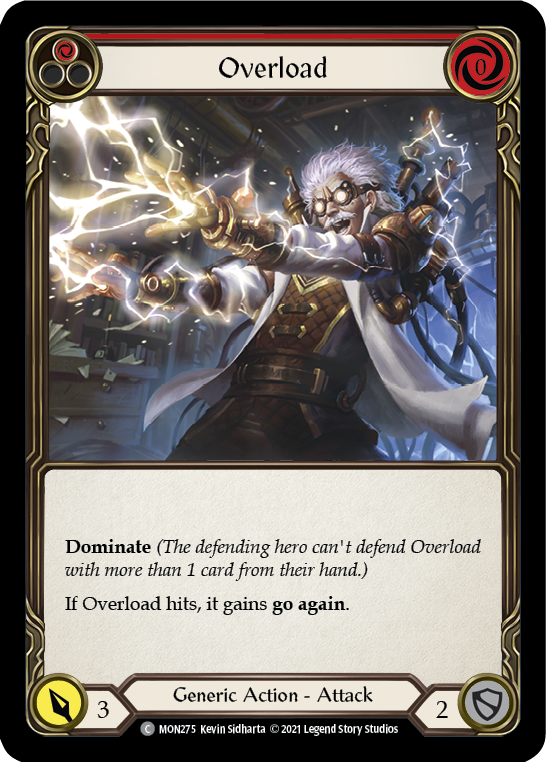 Overload (Red) [MON275] (Monarch)  1st Edition Normal