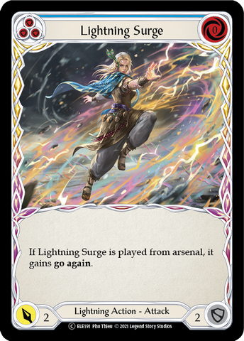Lightning Surge (Blue) [U-ELE191] (Tales of Aria Unlimited)  Unlimited Normal