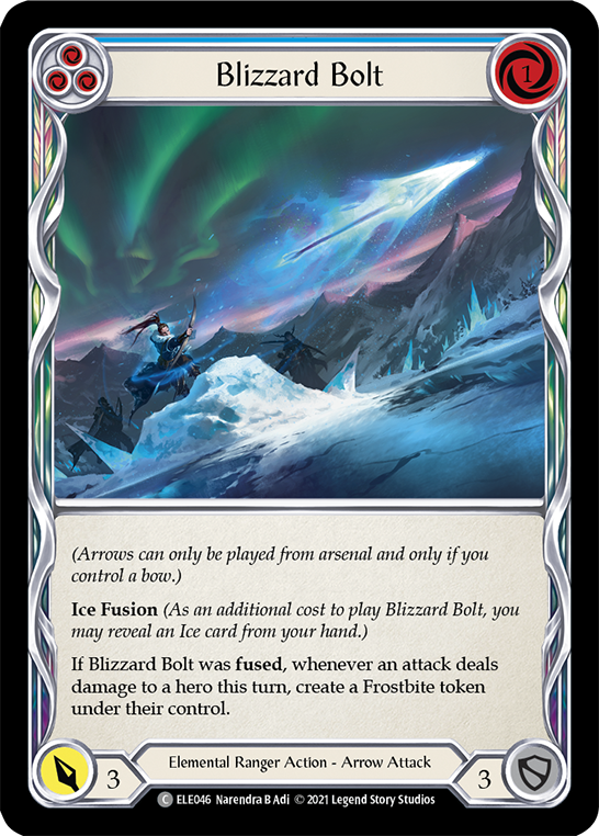 Blizzard Bolt (Blue) [ELE046] (Tales of Aria)  1st Edition Normal