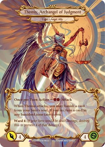 Figment of Judgment // Themis, Archangel of Judgment (Marvel) [DTD006] (Dusk Till Dawn)  Cold Foil