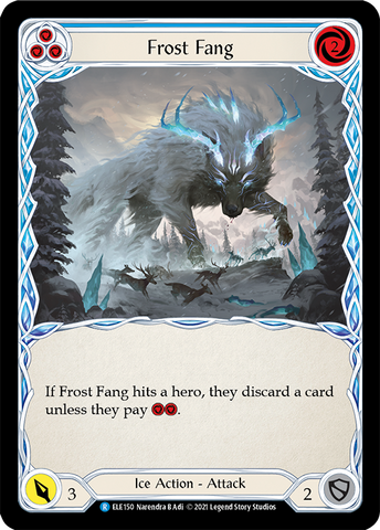 Frost Fang (Blue) [ELE150] (Tales of Aria)  1st Edition Rainbow Foil