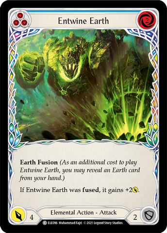 Entwine Earth (Blue) [ELE096] (Tales of Aria)  1st Edition Rainbow Foil