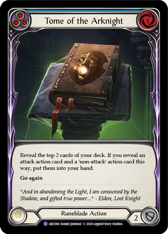 Tome of the Arknight [U-ARC084] (Arcane Rising Unlimited)  Unlimited Rainbow Foil