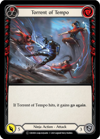 Torrent of Tempo (Red) [U-CRU069] (Crucible of War Unlimited)  Unlimited Normal