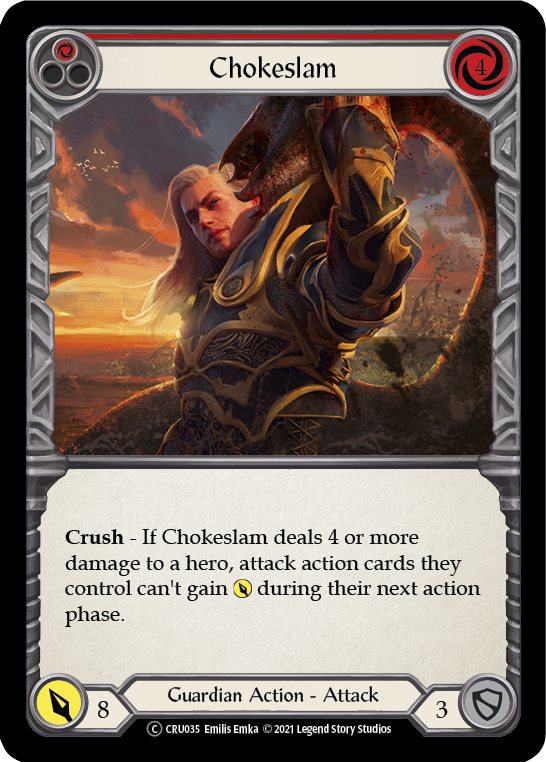 Chokeslam (Red) [U-CRU035] (Crucible of War Unlimited)  Unlimited Normal