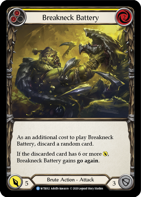 Breakneck Battery (Yellow) [U-WTR012] (Welcome to Rathe Unlimited)  Unlimited Rainbow Foil
