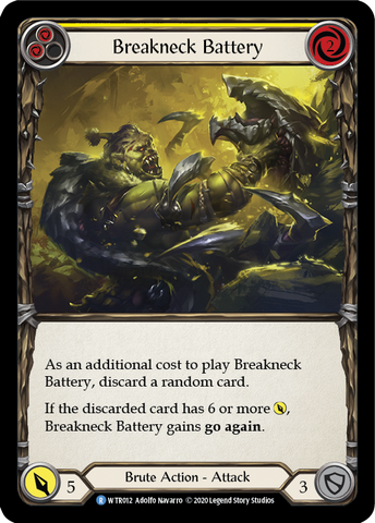 Breakneck Battery (Yellow) [U-WTR012] (Welcome to Rathe Unlimited)  Unlimited Rainbow Foil