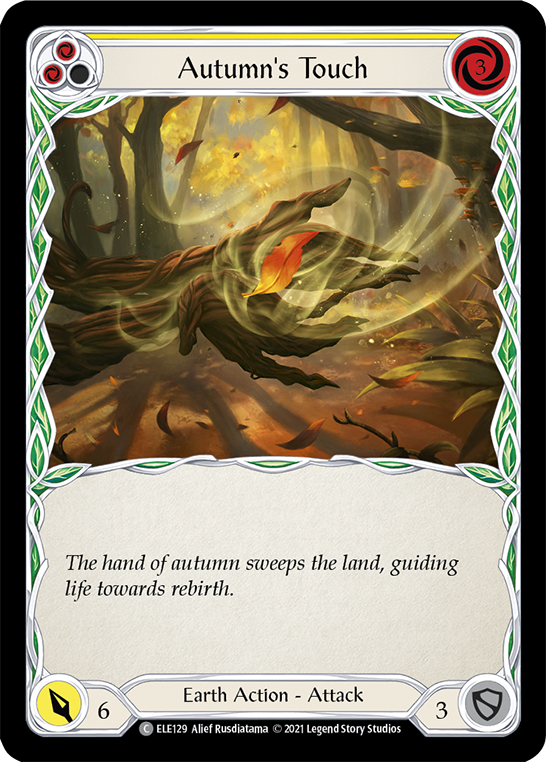 Autumn's Touch (Yellow) [ELE129] (Tales of Aria)  1st Edition Rainbow Foil