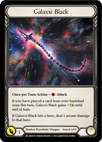 Galaxxi Black (Alternate Art) [MON155] (Monarch)  Cold Foil