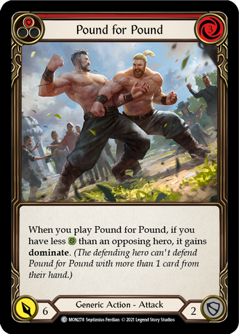 Pound for Pound (Red) [MON278-RF] (Monarch)  1st Edition Rainbow Foil