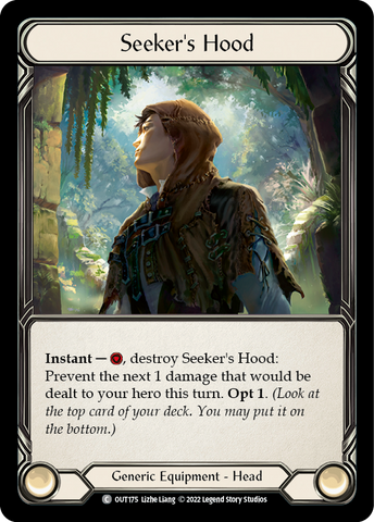 Seeker's Hood [OUT175] (Outsiders)  Cold Foil
