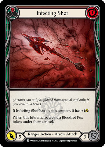Infecting Shot (Red) [OUT118] (Outsiders)  Rainbow Foil